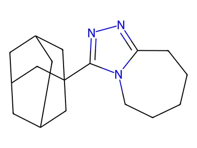 3-(1-adamantyl)-6,7,8,9-tetrahydro-5H-(1,2,4)triazolo(4,3-a)azepine structure