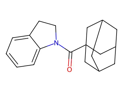 Adamantanyl indolinyl ketone structure