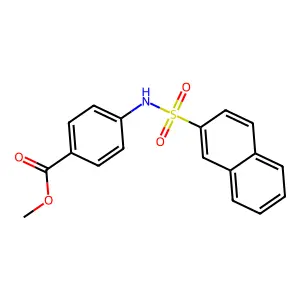 Methyl 4-[(2-naphthylsulfonyl)amino]benzoate structure