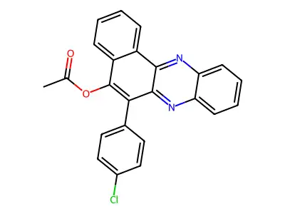 6-(4-Chlorophenyl)benzo[a]phenazin-5-yl acetate structure