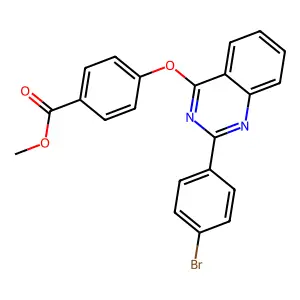 Methyl 4-[2-(4-bromophenyl)quinazolin-4-yl]oxybenzoate structure