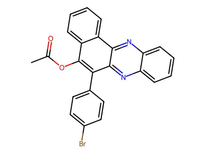 6-(4-Bromophenyl)benzo[a]phenazin-5-yl acetate structure