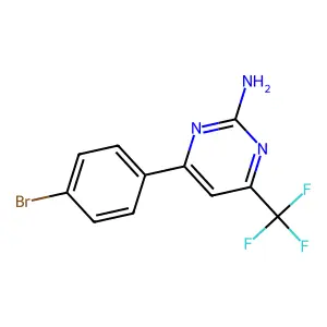 4-(4-Bromophenyl)-6-(trifluoromethyl)-2-pyrimidinylamine structure