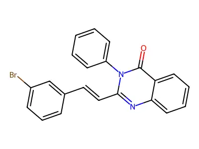 2-(3-Bromostyryl)-3-phenyl-4(3H)-quinazolinone structure