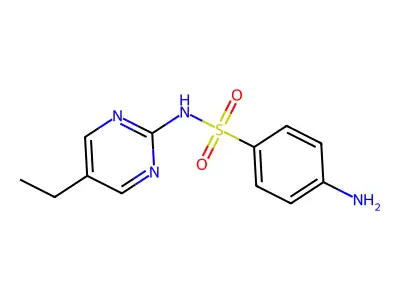 4-amino-N-(5-ethylpyrimidin-2-yl)benzenesulfonamide structure