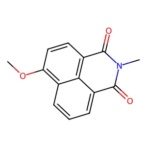 N-Methyl-4-methoxy-1,8-naphthalimide structure