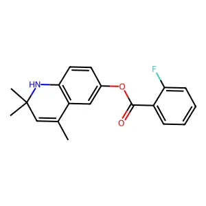 2,2,4-Trimethyl-1,2-dihydroquinolin-6-yl 2-fluorobenzoate structure