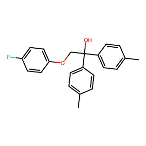 2-(4-Fluorophenoxy)-1,1-bis(4-methylphenyl)ethanol structure