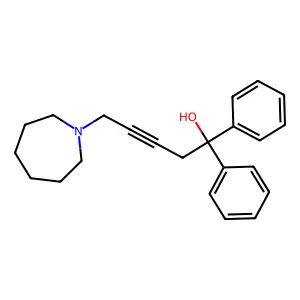 5-(Azepan-1-yl)-1,1-diphenylpent-3-yn-1-ol structure