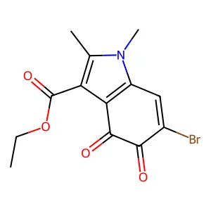ethyl 6-bromo-1,2-dimethyl-4,5-dioxo-4,5-dihydro-1H-indole-3-carboxylate structure