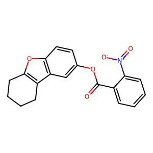 6,7,8,9-Tetrahydrodibenzofuran-2-yl 2-nitrobenzoate structure