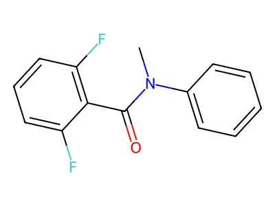 2,6-difluoro-N-methyl-N-phenylbenzamide structure