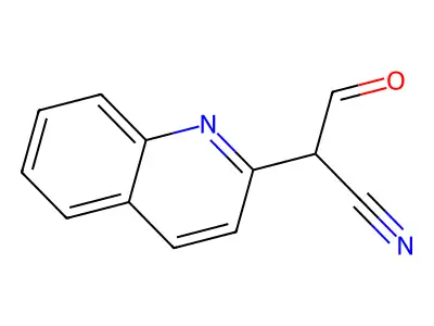 3-Oxo-2-(quinolin-2-YL)propanenitrile structure