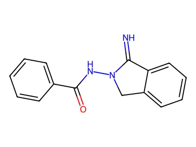 Benzamide, N-(1,3-dihydro-1-imino-2H-isoindol-2-yl)- structure