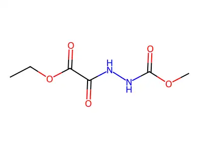 (N'-Methoxycarbonyl-hydrazino)-oxo-acetic acid ethyl ester structure