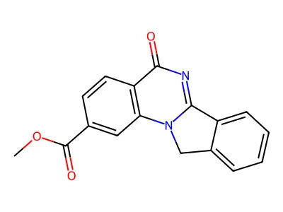 Methyl 5-oxo-5,11-dihydroisoindolo[2,1-a]quinazoline-2-carboxylate structure