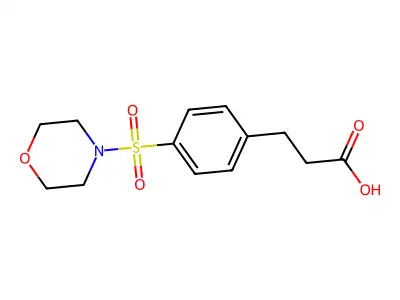 4-(4-Morpholinylsulfonyl)benzenepropanoic acid structure