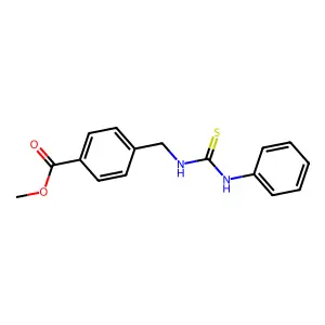 Methyl 4-{[(phenylcarbamothioyl)amino]methyl}benzoate structure