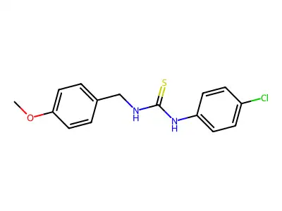 1-(4-Chlorophenyl)-3-(4-methoxybenzyl)thiourea structure