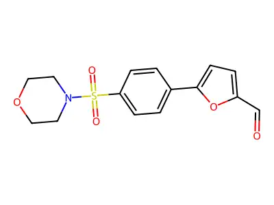5-[4-(Morpholine-4-sulfonyl)-phenyl]-furan-2-carbaldehyde structure
