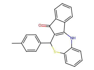 6-(4-methylphenyl)-6H-benzo[b]indeno[1,2-e][1,4]thiazepin-5-ol structure