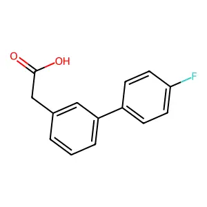 3-Biphenyl-4'-fluoro-acetic acid structure
