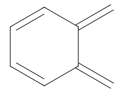 5,6-Bis(methylene)-1,3-cyclohexadiene structure