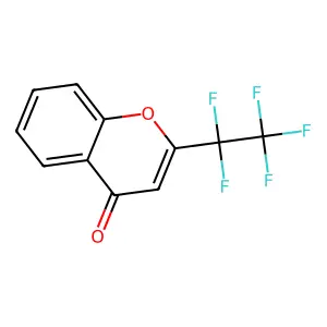 2-(1,1,2,2,2-Pentafluoroethyl)chromen-4-one structure