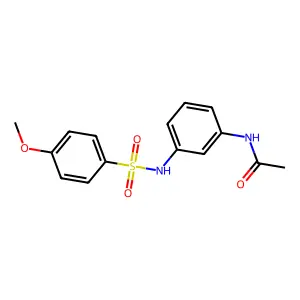 N-(3-{[(4-methoxyphenyl)sulfonyl]amino}phenyl)acetamide structure