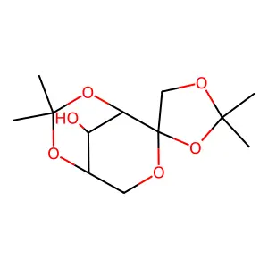 L-Sorbose, bis-O-(1-methylethylidene)- structure