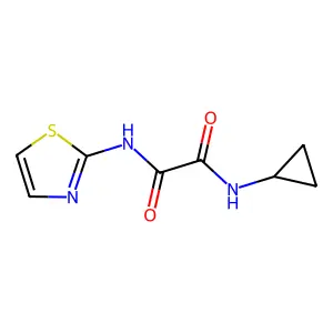 N1-cyclopropyl-N2-(thiazol-2-yl)oxalamide structure