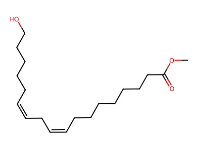 Methyl 18-hydroxyoctadeca-9,12-dienoate structure