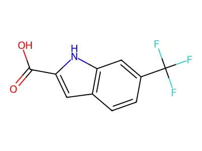 6-(Trifluoromethyl)-1H-indole-2-carboxylic acid structure