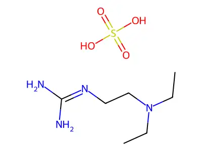 Guanidine, N-(2-(diethylamino)ethyl)-, sulfate (1:1) structure
