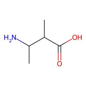 3-Amino-2-methylbutanoic acid structure