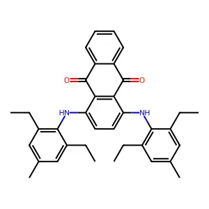 1,4-Bis(2,6-diethyl-4-toluidino)anthraquinone structure