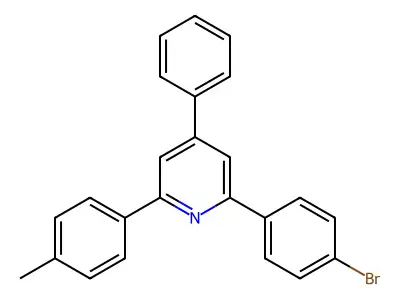 2-(4-bromophenyl)-4-phenyl-6-(4-tolyl)pyridine structure