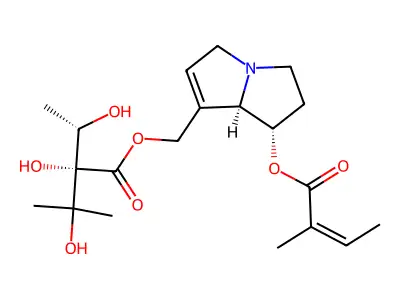 仰卧天芥菜碱 structure