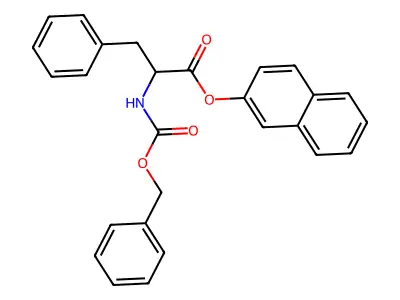 (S)-Naphthalen-2-yl 2-(((benzyloxy)carbonyl)amino)-3-phenylpropanoate structure