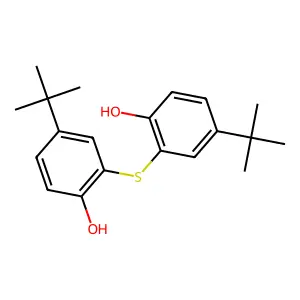 Di(2-hydroxy-5-tert-butylphenyl) sulfide structure