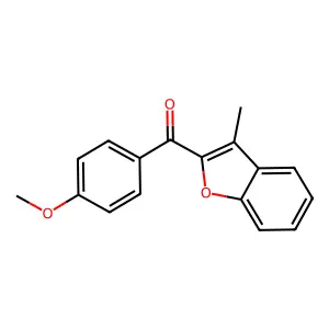 (4-Methoxyphenyl)(3-methyl-1-benzofuran-2-yl)methanone structure