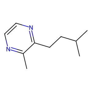 Pyrazine, 2-methyl-3-(3-methylbutyl)- structure