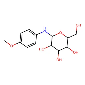 N-(4-Methoxyphenyl)hexopyranosylamine structure