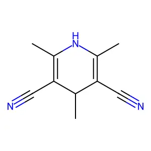 2,4,6-Trimethyl-1,4-dihydropyridine-3,5-dicarbonitrile structure