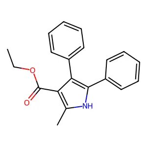 Ethyl 2-methyl-4,5-diphenyl-1H-pyrrole-3-carboxylate structure