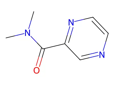 N,N-Dimethyl 2-pyrazinecarboxamide structure