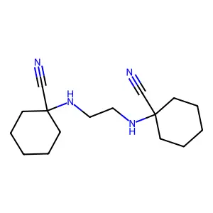 1-({2-[(1-Cyanocyclohexyl)amino]ethyl}amino)cyclohexanecarbonitrile structure
