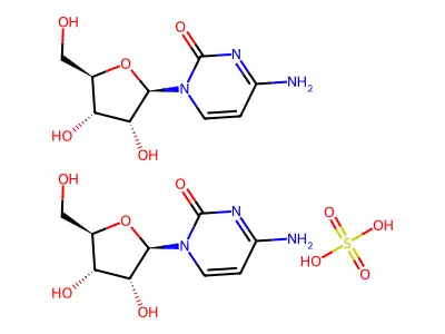 Sulfuric acid--4-imino-1-pentofuranosyl-1,4-dihydropyrimidin-2-ol (1/1) structure