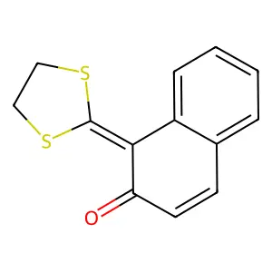 1-(1,3-Dithiolan-2-ylidene)naphthalen-2(1H)-one structure