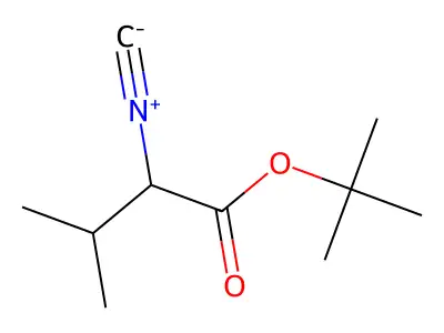 tert-Butyl 2-isocyano-3-methylbutyrate structure